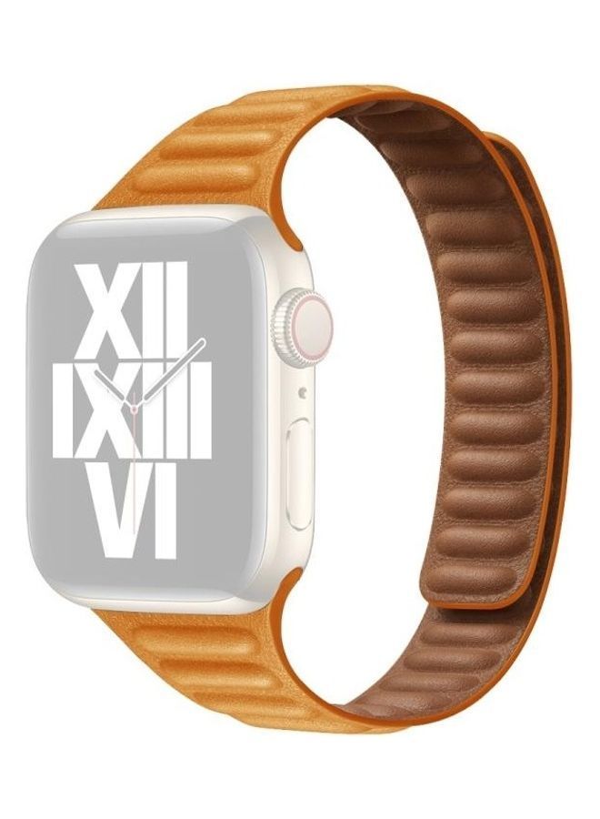 NIBEMINENT Replacement Watchband For Apple Watch Series 7 41mm/6 & SE 5 4 40mm/3 2 1 38mm Hanabishi Grass Color  - Image 1