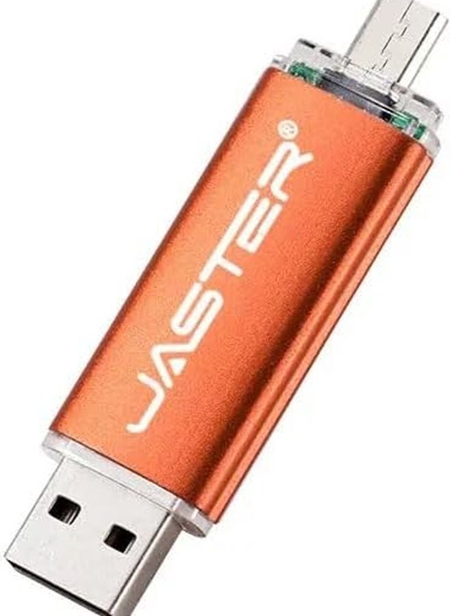 Orange 8GB USB Flash Drive OTG Pen Stick Free Custom Logo Gift - Image 1