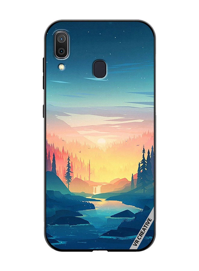 VR CREATIVE Protective Case Cover For Samsung Galaxy A30 Sunrise Scenery Design Multicolour - Image 1