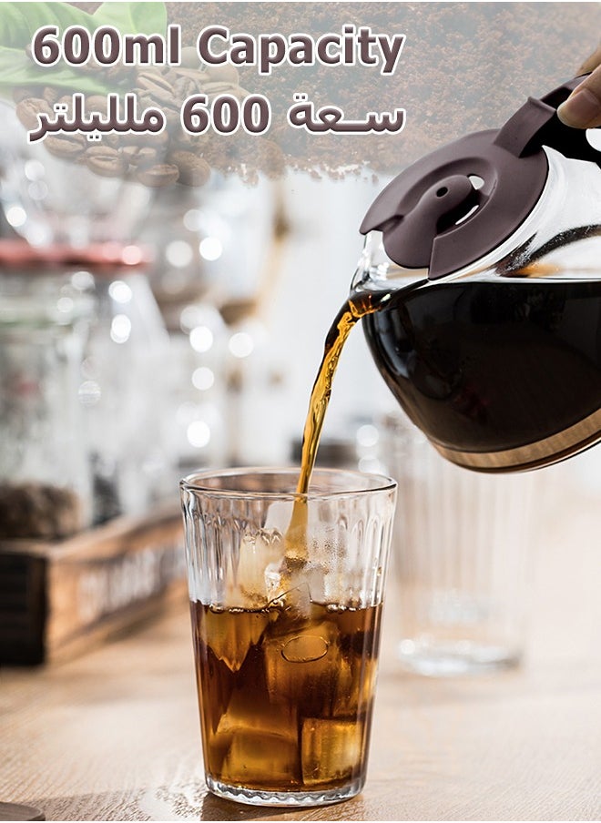 Bear Drip Coffee Maker - Electric Coffee Machine - With Glass Coffee Pot, Reusable Filter - 600 mL  - Image 2