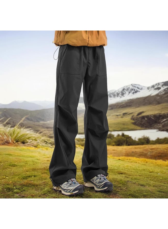 Maybeyond Men's Outdoor Windproof Fleece-lined Cargo Pants Autumn Winter Casual Straight-leg Ma99 Army Green Fleece-lined 2XL - Image 2