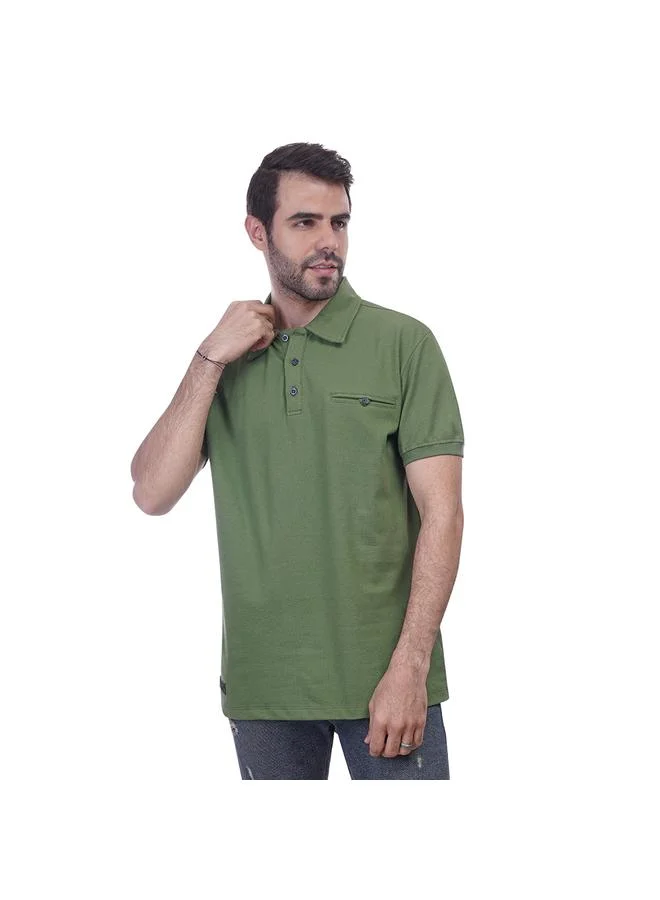 Coup Coup - Solid Polo-Shirt with Short Sleeves