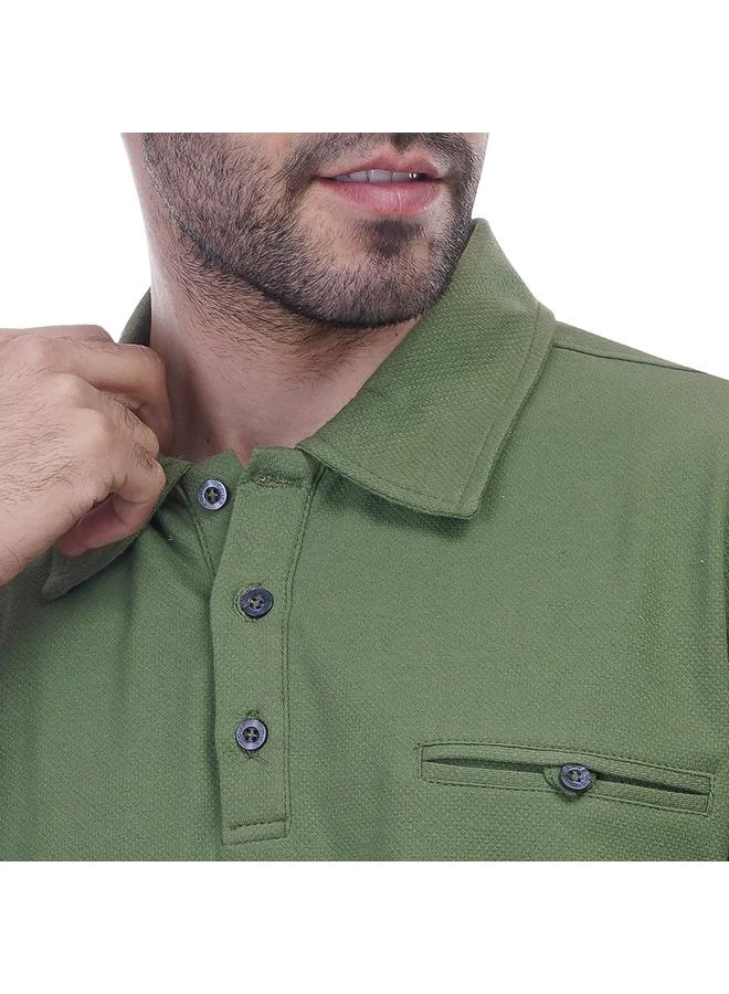 Coup Coup - Solid Polo-Shirt with Short Sleeves