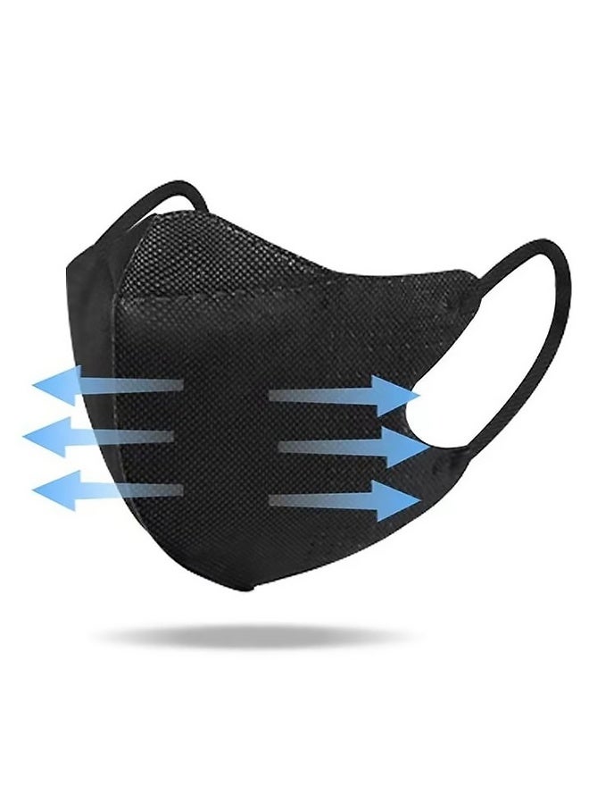 Pack of 20 Disposable 3D Adult Masks 3 Layers Filter Protective Breathable Comfort Mask Ideal for Daily Use - Image 2