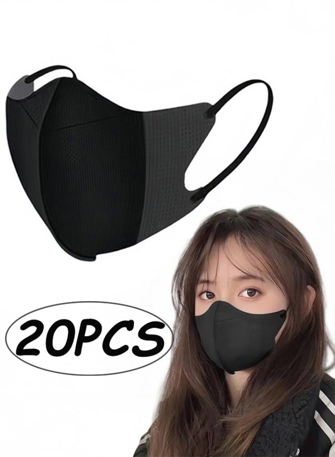 Pack of 20 Disposable 3D Adult Masks 3 Layers Filter Protective Breathable Comfort Mask Ideal for Daily Use - Image 1