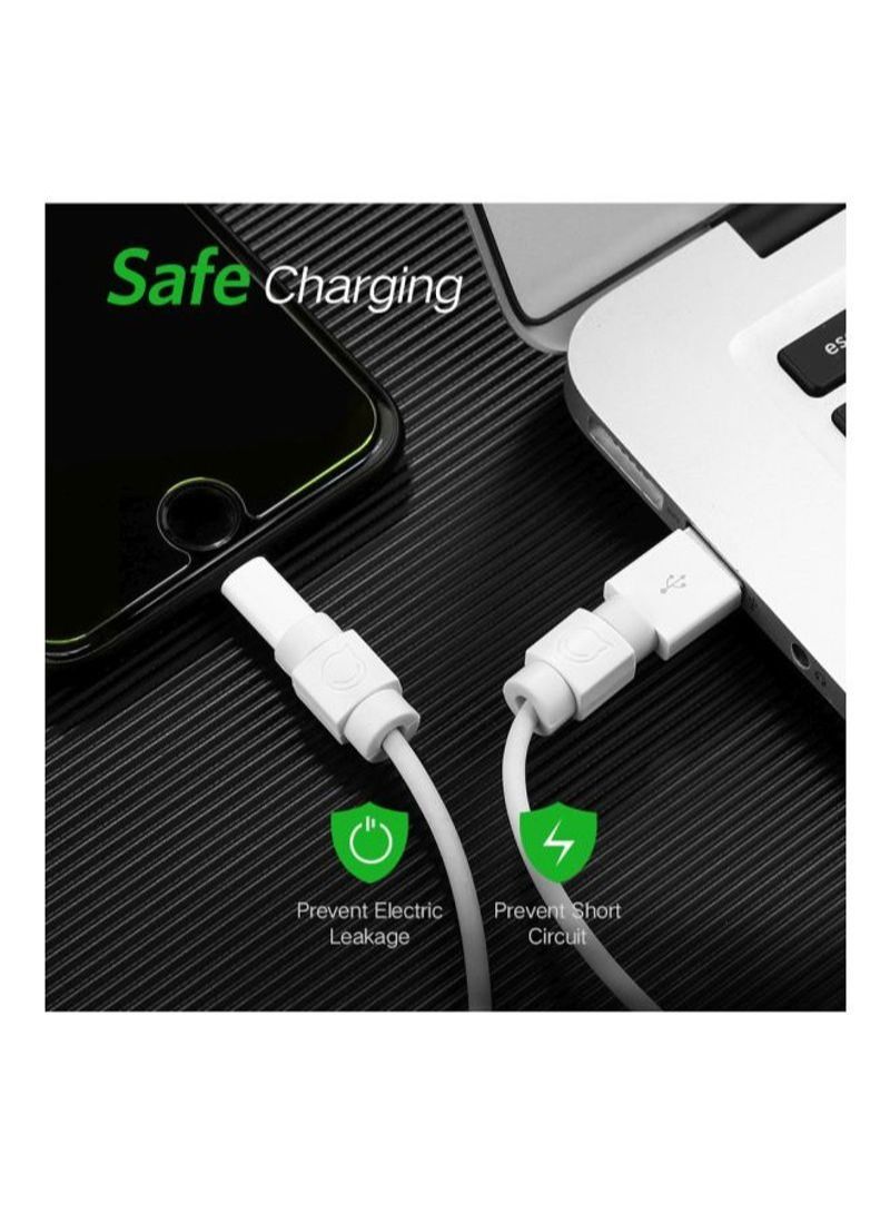 Beauenty 6 Piece Cable Protector For Apple iPhone Charger White - Image 3