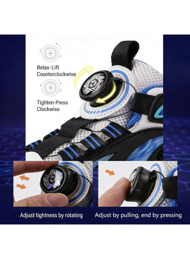 فتيرلي أحذية التزلج للأطفال، بعجلات مزدوجة الأمامية والخلفية مع إضاءة LED، حذاء التزلج الكهربائي للبنين والبنات - Image 2