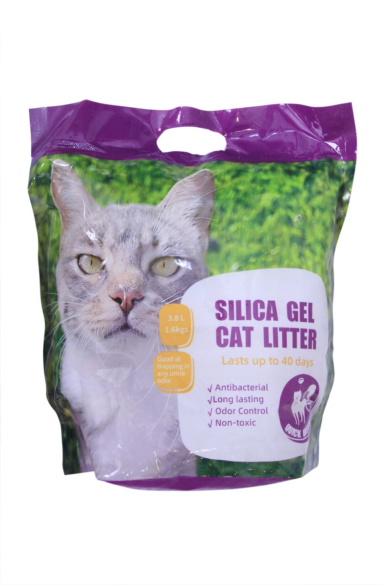 Cat litter,crystal cat litter,1.6kg perbag x 8 bags package,super value pack,excellent cat litter - Image 2