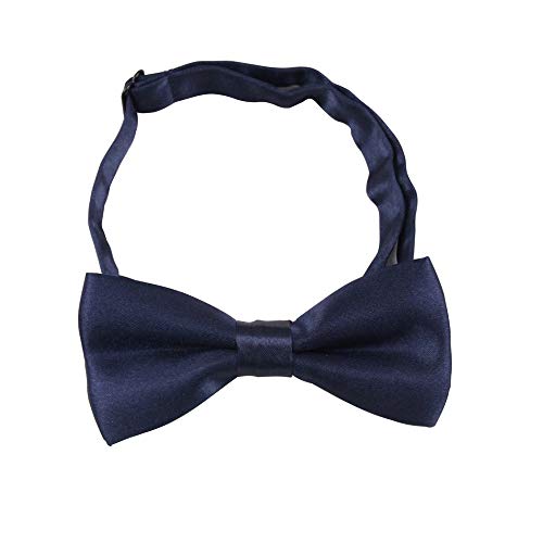 GUCHOL Navy Suspenders Bow Tie for Boys and Girls Adjustable Elastic Classic Accessory Sets Age 1 to 13 Year (Navy Blue, 33 INCH (6-13 Year) - Image 3