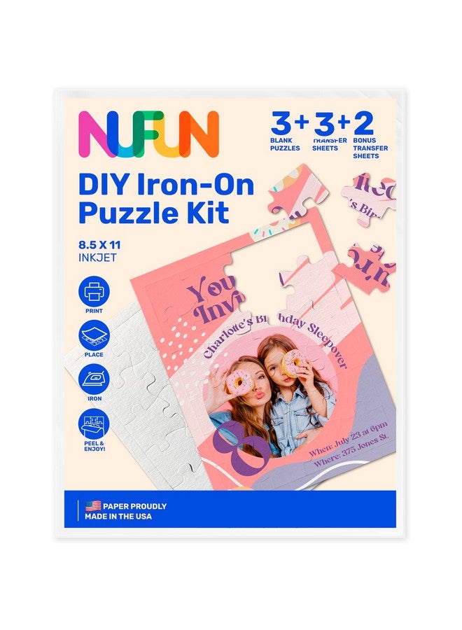 NuFun Activities طقم صنع الألغاز القابلة للتحويل DIY - ألغاز بيضاء فارغة للرسم أو الطباعة أو الكتابة عليها. اصنع لغزك القابل للطباعة الخاص بك - Image 2