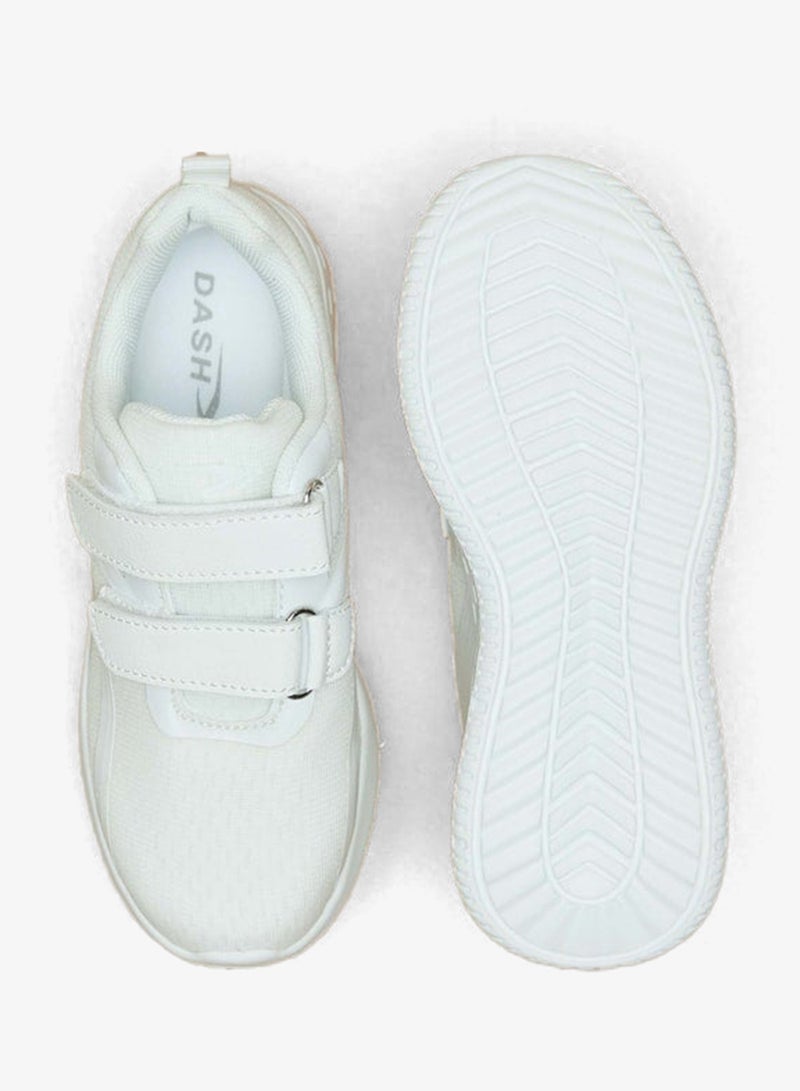 Dash Kids' Textured Hook and Loop Closure Sports Shoes - Image 4