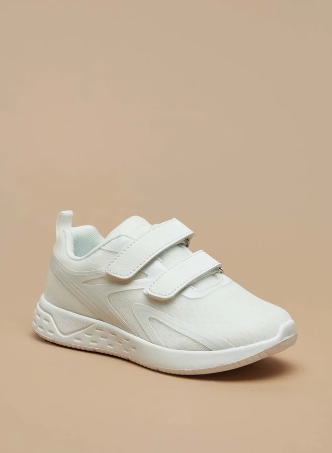 Dash Kids' Textured Hook and Loop Closure Sports Shoes
