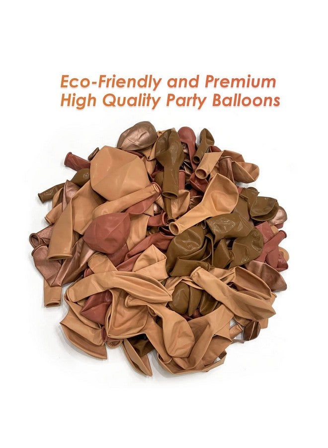 Janinus Boho Balloon Arch Dusty Rose Balloon Garland Kit 130Pcs Dusty Pink Blush Rose Gold Brown Nude Balloons Baby Shower Girl Balloons for Party Decorations Bachelorette Baby Shower Suppliers - Image 5