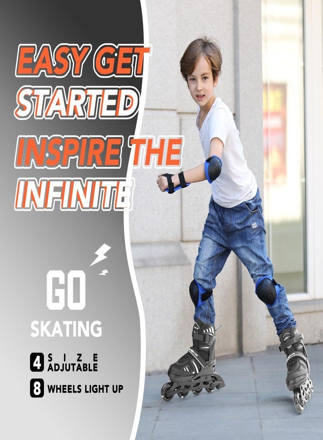 METROLLER زلاجات مترولر قابلة للتعديل للبنات والأولاد بعجلات مضيئة، زلاجات ممتعة للأطفال والشباب، شفرات للمبتدئين، مناسبة للأعمار من 5 إلى 8 سنوات ومن 8 إلى 12 سنة، للبالغين، للاستخدام الخارجي - Image 3
