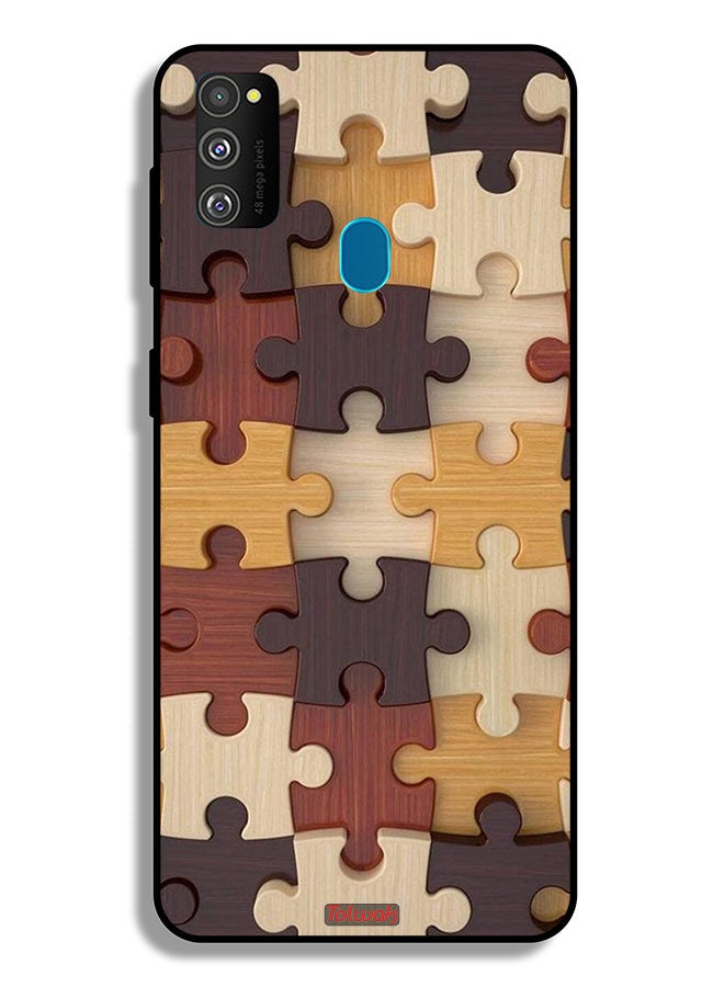 Tolwak Samsung Galaxy M30s Protective Case Cover Wooden Pattern - Image 2