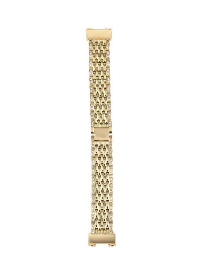NIBEMINENT Stainless Steel Replacement Wrist Strap Watch Band Gold  - Image 2