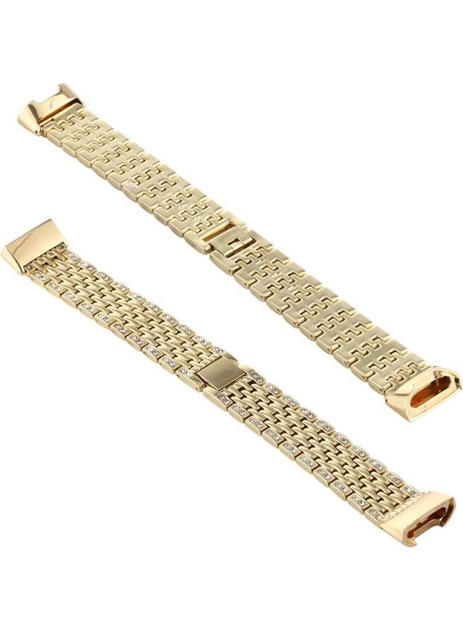 NIBEMINENT Stainless Steel Replacement Wrist Strap Watch Band Gold  - Image 1