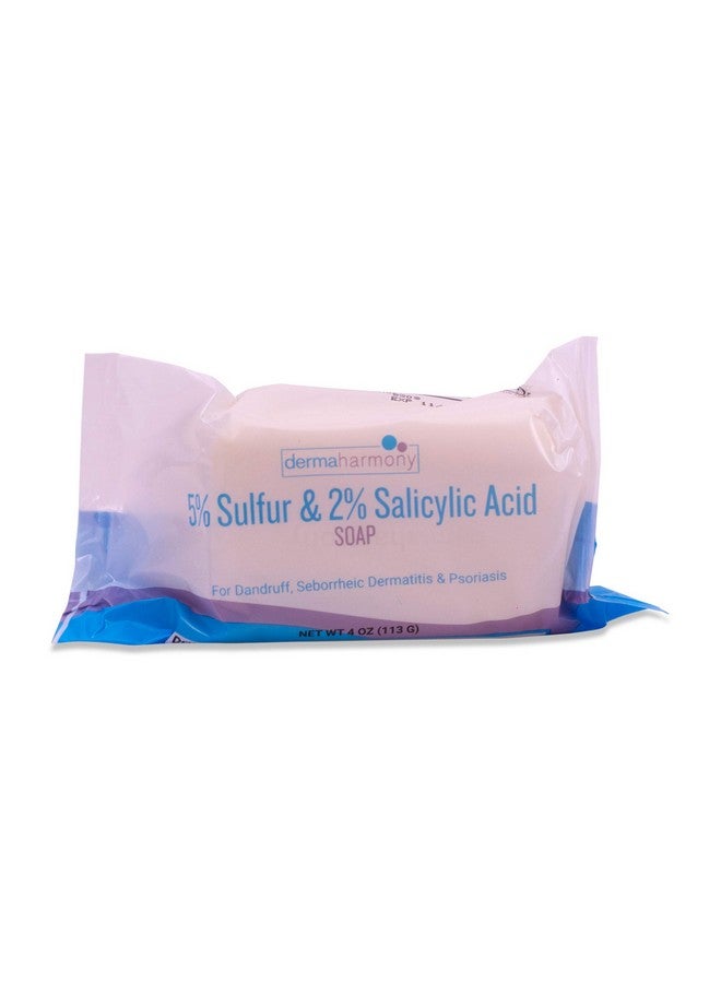 Dermaharmony 5% Sulfur 2% Salicylic Acid Bar Soap 4 oz - Crafted for those with Seborrehic Dermatitis, Dandruff, and Psoriasis (1 Bar) - Image 4