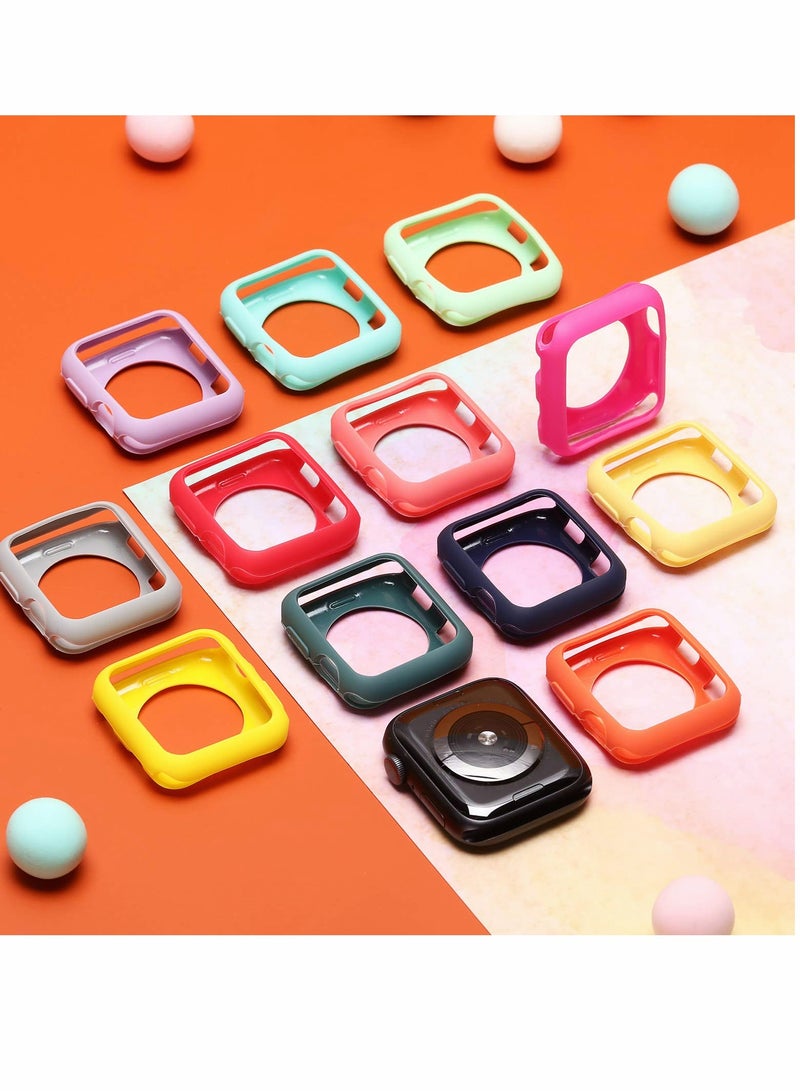 Zikra 16 Pieces Watch Case for Apple Watch, Soft TPU Protective Anti-Scratch Silicone Protector Soft Flexible TPU Thin Lightweight Bumper Cover for Smartwatch Series SE/6/5/4 (40 mm) - Image 5