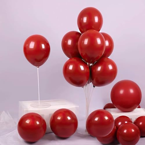YMSZ Red Latex Party Balloons 50 pcs 12 Inch Dark Red Balloons for Wedding Birthday Party Valetines Day New Year Christmas Party Decorations - Image 1