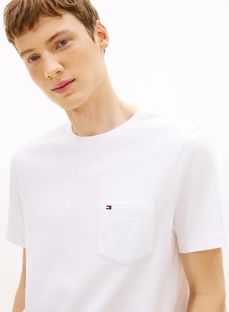 Tommy Hilfiger  Patch Pocket Crew Neck T-Shirt for Men | Best Price UAE