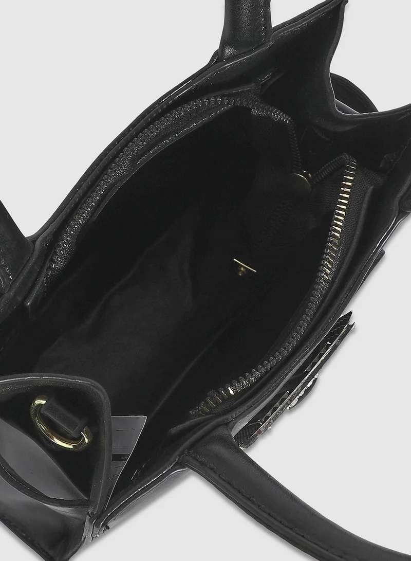 Haute Sauce Buckle Mini Handbag - Black
