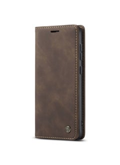 CaseMe CaseMe Samsung Galaxy S24 plus Case Wallet, for Samsung Galaxy S24 plus Wallet Case Book Folding Flip Folio Case with Magnetic Kickstand Card Slots Protective Cover - Coffee  - Image 1