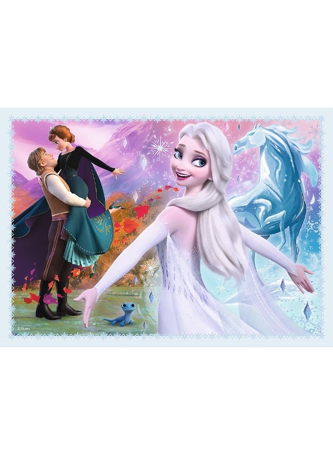 Trefl - Disney Frozen Magic in The Forest 4 in 1 Puzzle (35+48+54+70) Pieces - 34398 - Image 3