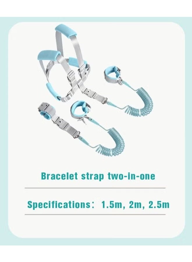 HOOKOR 2 in 1 Toddler Leash, Baby Anti Lost Wrist Link, Child Safety Harness Tether, Kids Walking Wristband Assistant Strap Belt for Parent Boys Girls Outdoor Activity - Image 3