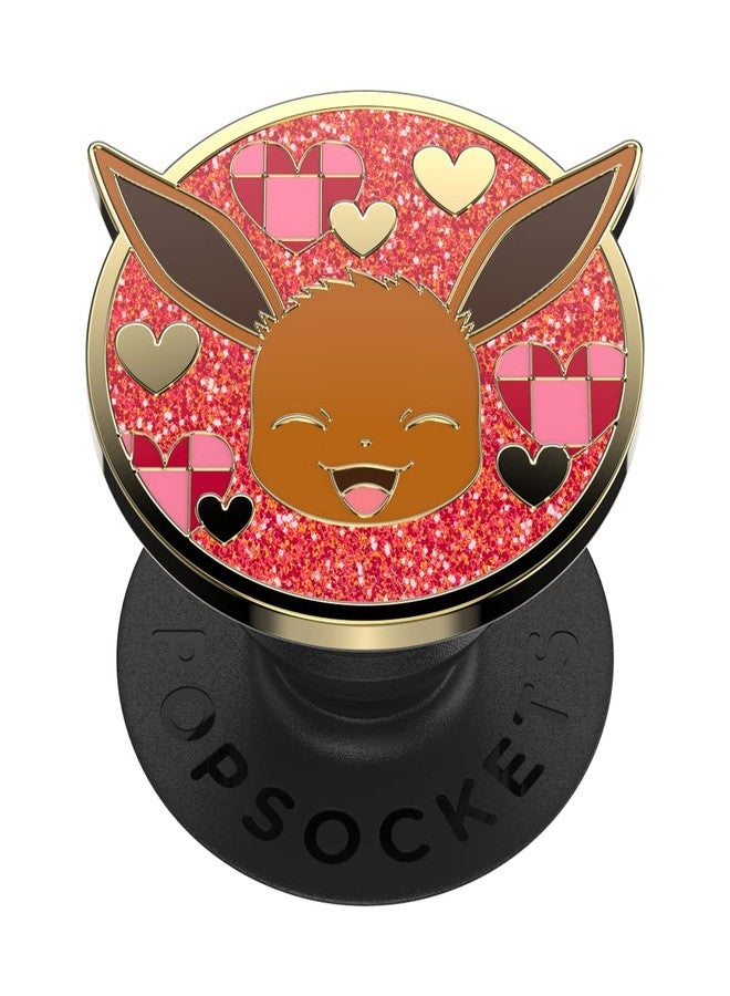PopSockets: PopGrip - Expanding Stand and Grip with a Swappable Top for Smartphones and Tablets - Pokémon - Eevee XOXO Enamel - Image 1
