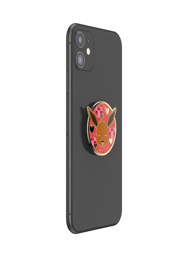 PopSockets: PopGrip - Expanding Stand and Grip with a Swappable Top for Smartphones and Tablets - Pokémon - Eevee XOXO Enamel - Image 4