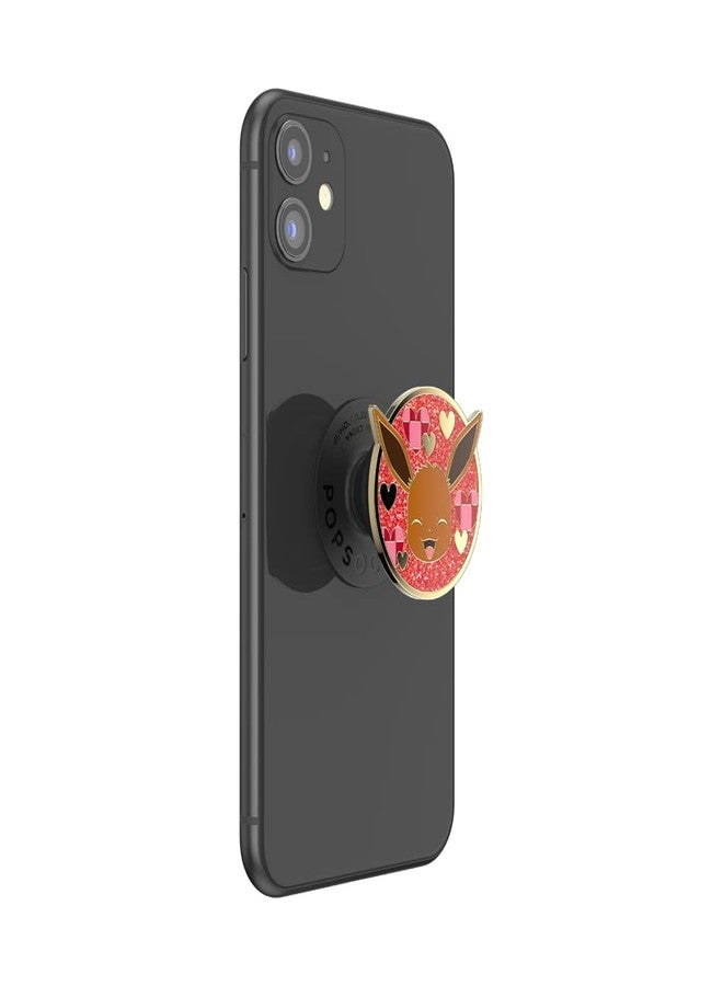 PopSockets: PopGrip - Expanding Stand and Grip with a Swappable Top for Smartphones and Tablets - Pokémon - Eevee XOXO Enamel - Image 3