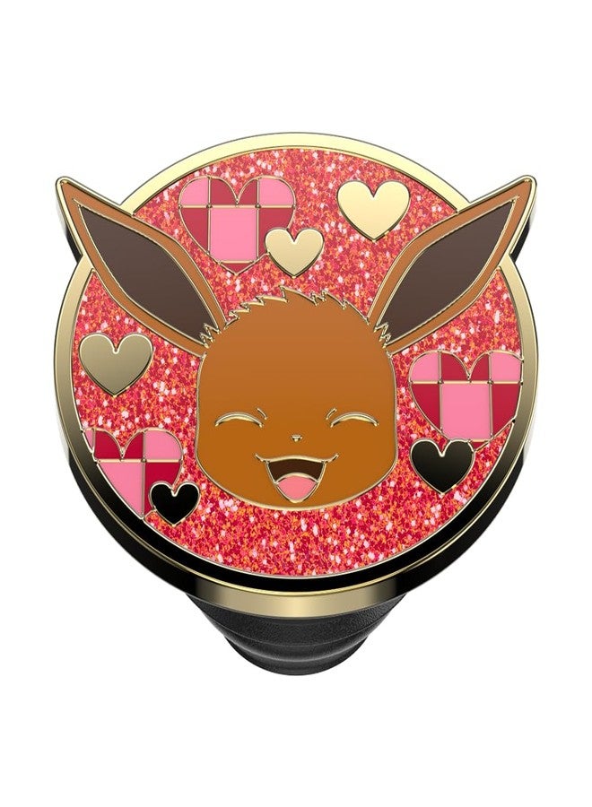PopSockets: PopGrip - Expanding Stand and Grip with a Swappable Top for Smartphones and Tablets - Pokémon - Eevee XOXO Enamel - Image 5