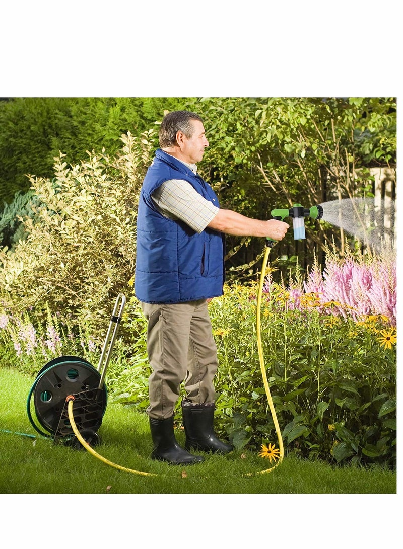 Attachment Spray Gun Foam Sprayer Gun Garden Water Hose Foam Nozzle Soap Dispenser Gun for Car Washing Pets Shower Plants Watering