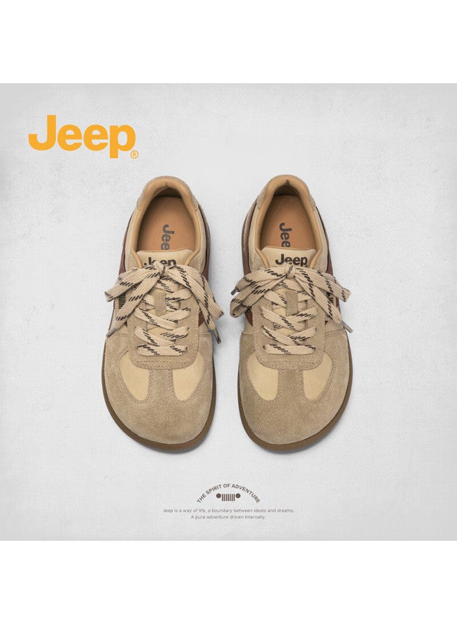 Jeep Jeep Retro Casual Breathable Women's Comfortable Fashion Ugly Cute Flat Shoes Grey 40 - Image 3