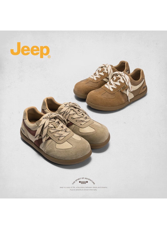 Jeep Jeep Retro Casual Breathable Women's Comfortable Fashion Ugly Cute Flat Shoes Grey 40 - Image 4