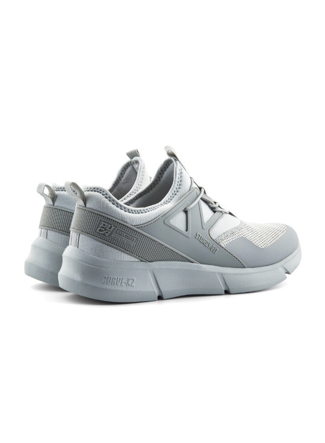 PUCA Sneakers for Men | Light Weight Casual Men's Shoes with Mesh Outer | X-Square Grey - Image 3