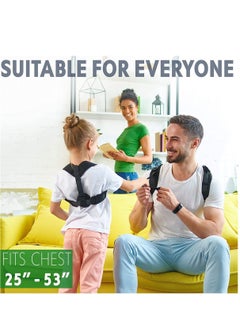 Y&D Posture Corrector for Women Men - Brace Adjustable Back Straightener (25" 53")  - Image 5