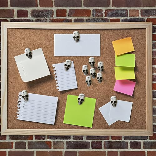 bjsdkff Ackron Skull Push Pins, Decorative Creative Thumbtack, Office Tacks for Bulletin Board, Cork Boards, Map, Photo, Wall Fixed, Picture, Paper, Memo, Note, Office Supplies Accessories 20 Pieces - Image 4