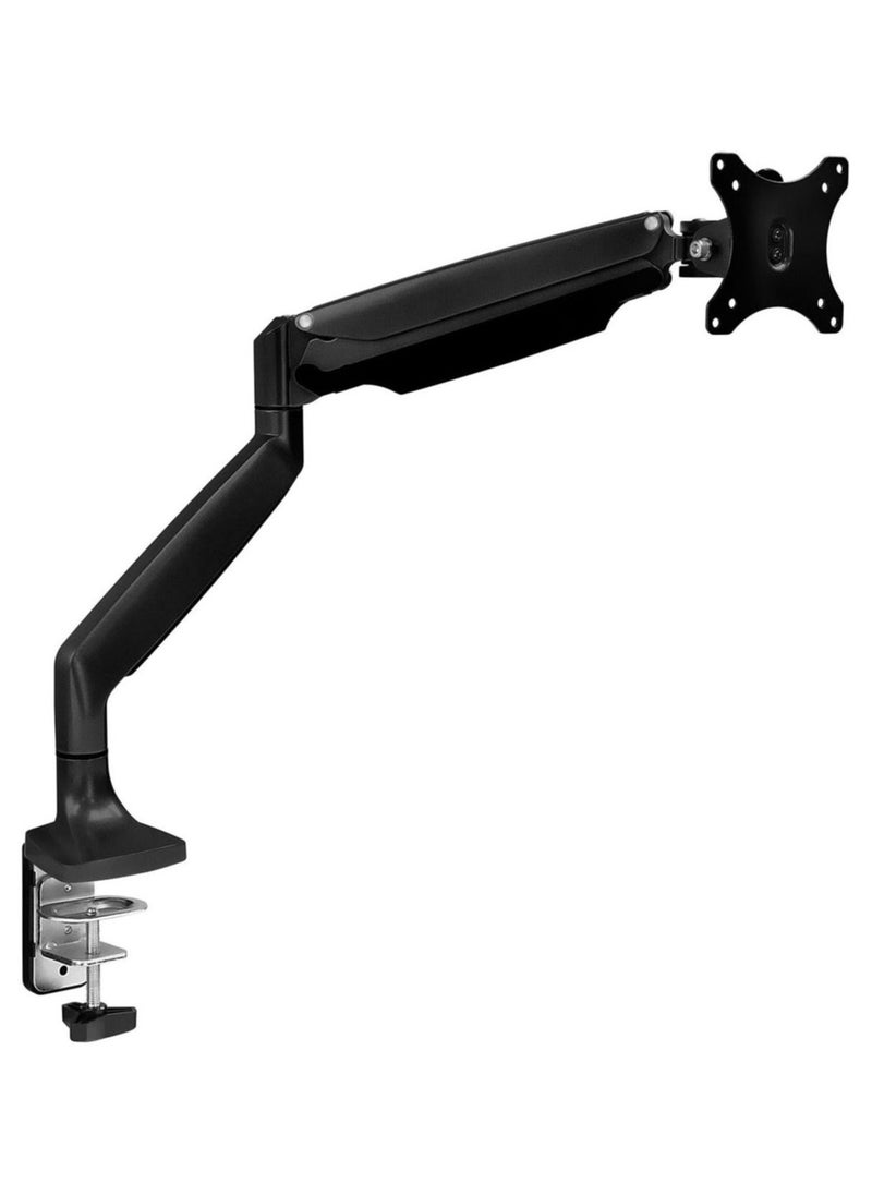 Single Monitor Arm Desk Mount | Gas Spring Monitor Arm | Full Motion Articulating Height Adjustable | Fits 21 22 23 24 27 30 32 Inch VESA Compatible Computer Screen - Image 1