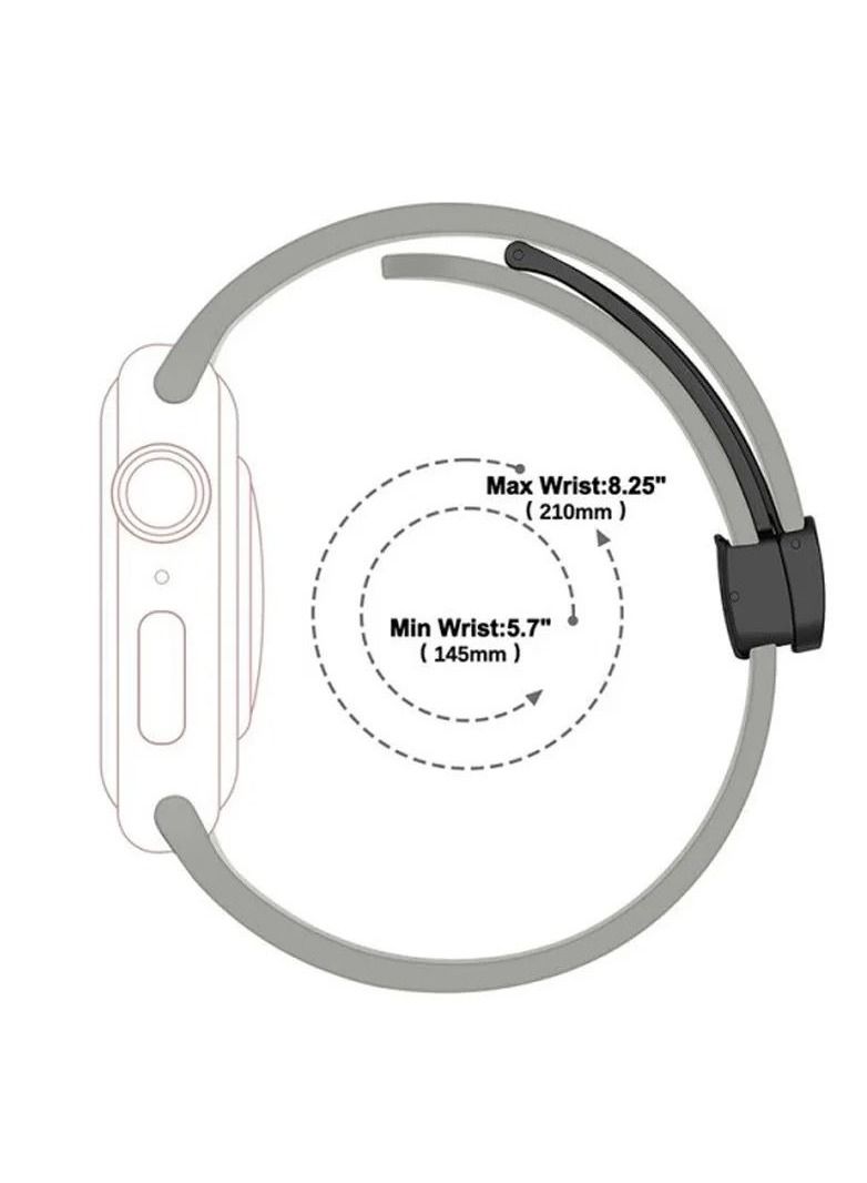 Ocean Silicone Rubber Watch Band Strap for Apple Watch Ultra 44mm/45mm/49mm Dual Colored Black/Yellow - Image 2