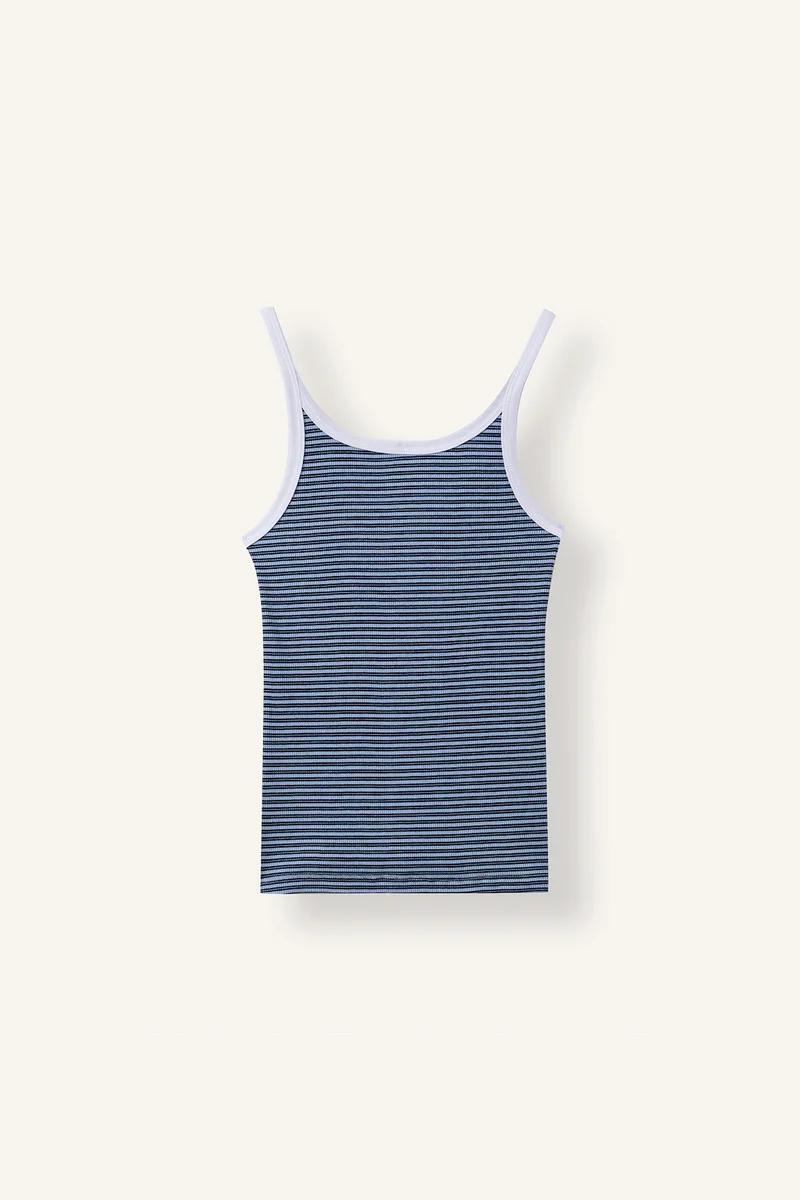 ديفاكتو Slim Fit Ribana Tank Top