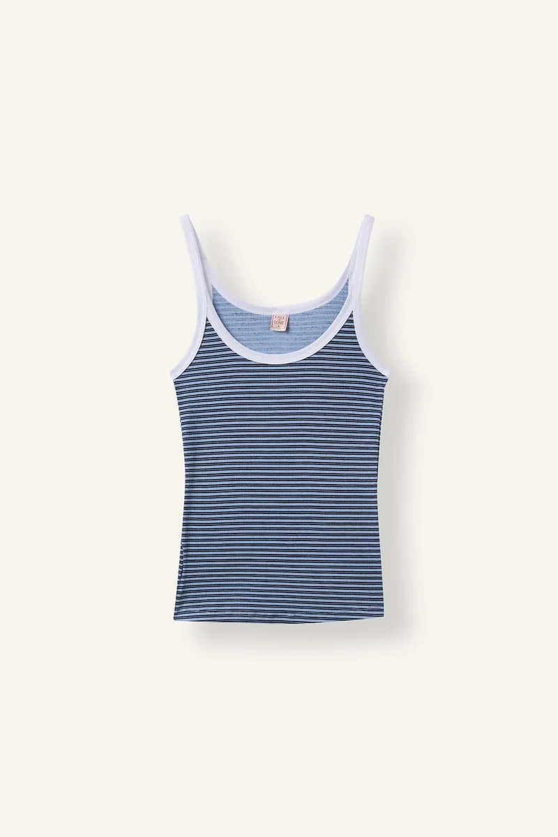 ديفاكتو Slim Fit Ribana Tank Top