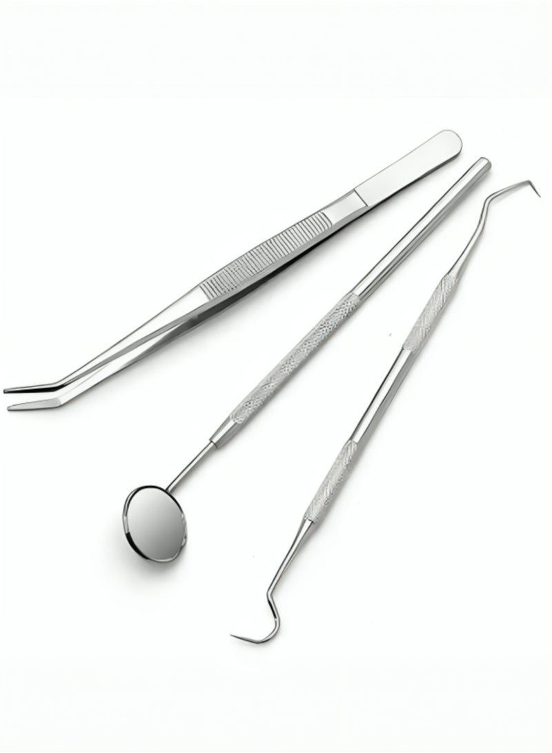 TNM Dental Examination Kit with Dressing Tweezers, Explorer Probe 23/17, and Dentist Mirrors – Stainless Steel Dental Instruments Set - Image 5