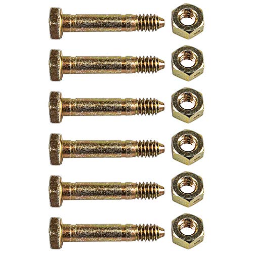 Ariens OEM 1/4" Shear Bolt and Nut 53200500-2 6 Pack - Image 1
