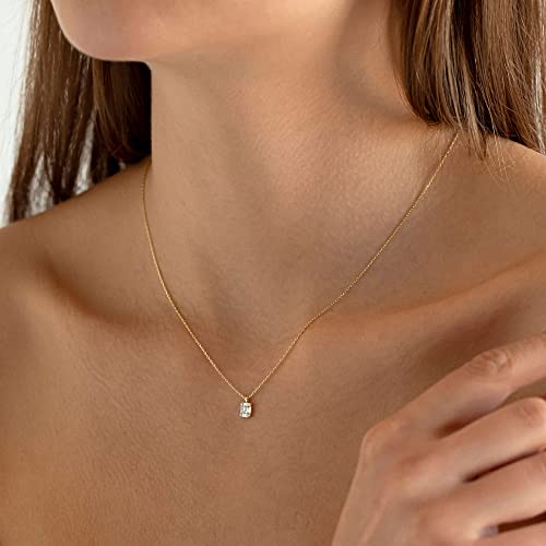 Tewiky Necklace for Women, 14K Gold Plated Dainty Necklace Small Cute Necklaces Aesthetic Pendant Necklace Jewelry for Women - Image 2