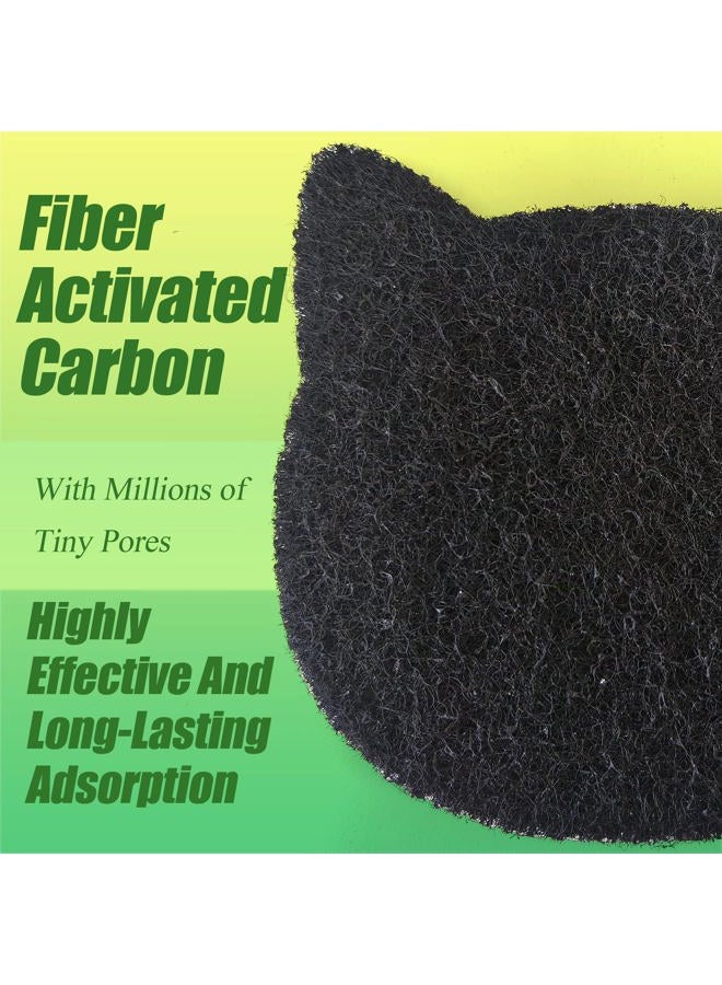 PurifyLogix Universal Stick-on Cat Litter Box Replacement Charcoal Filters Compatible with Most Cat Litter Box, Activated Carbon Filters to Absorb Odors and Control Damp for Keeping Fresh (6 Pack) - Image 4