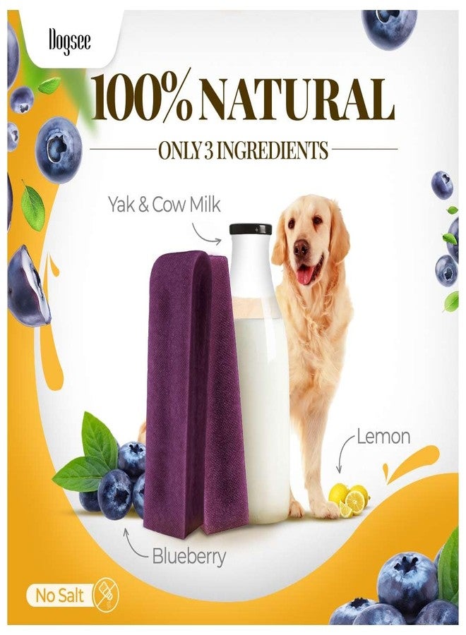 Dogsee Blueberry Flavor Himalayan Yak Cheese Dental Chews for Dogs 140g (Medium - 2 Chews) |Dog Treats Healthy | Cleans Teeth & Freshens Breath | No Grain, No Gluten | Dog Chews Rawhide Free - Image 2