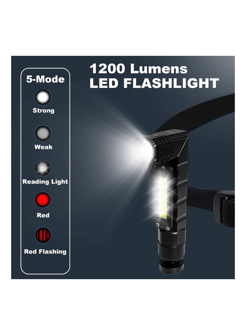 SYOSI Super Bright Handheld Torch Flashlight, Waterproof Shockproof Torch Light 3 Work Models Handheld Flashlight Solid Built Torch Light Durable Waterproof Torch Flashlight for Camping Fishing Emergency  - Image 2