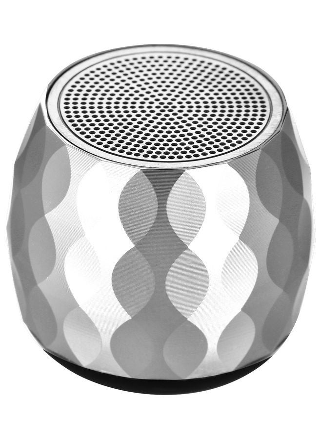 NIBEMINENT Mini Wireless Speaker BM2C Silver - Image 1